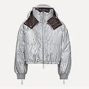 fendi multicolor padded down jacket